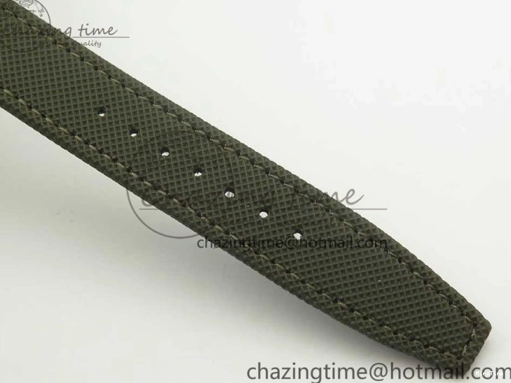 MIROTIME 0519 Classic PILOT IW389001 ZF 1:1 Best Edition Ceramic Case Green Dial on Green Nylon Strap A7750 (Function Same As Genuine) 7160